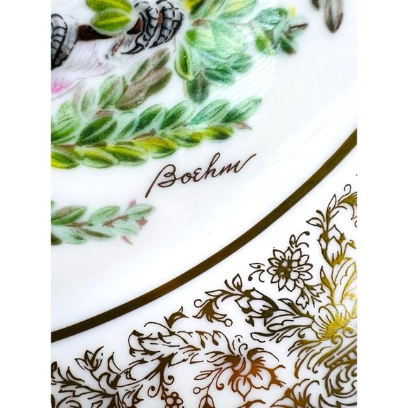 Boehm Birds by LENOX Eastern Phoebe & Robin 1977 Plates Annual limited Edition - Picture 5 of 15